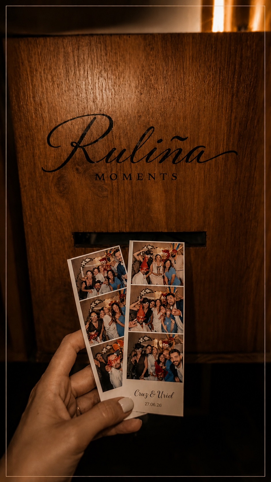 Tiras impresas del fotomatón · Ruliña Moments