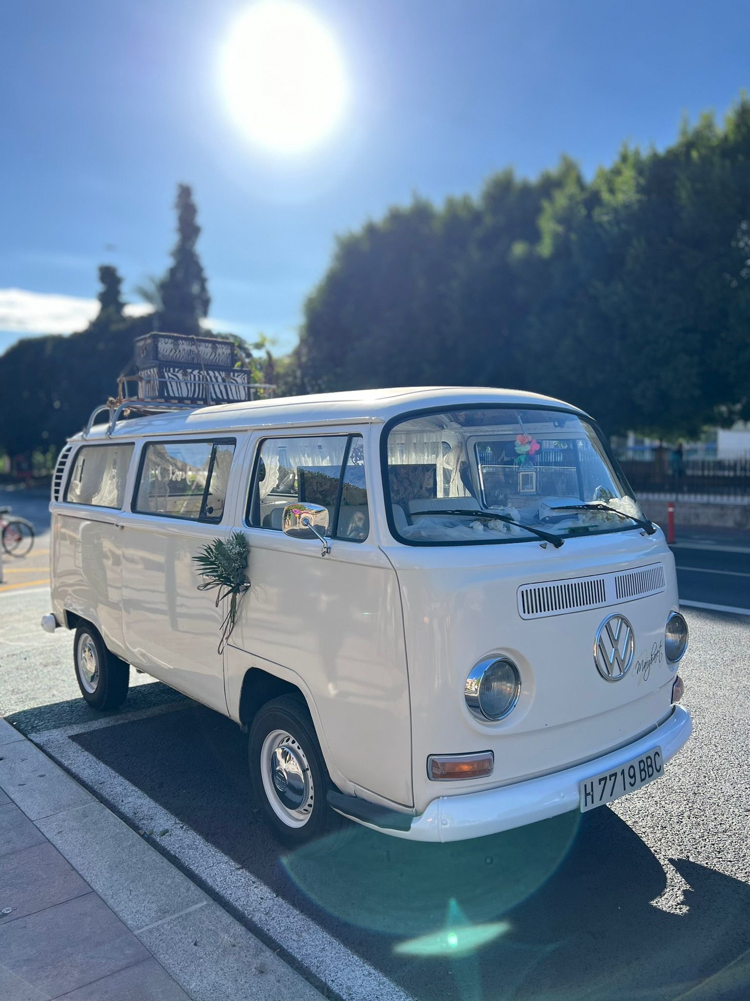 Margharet decorada con flores